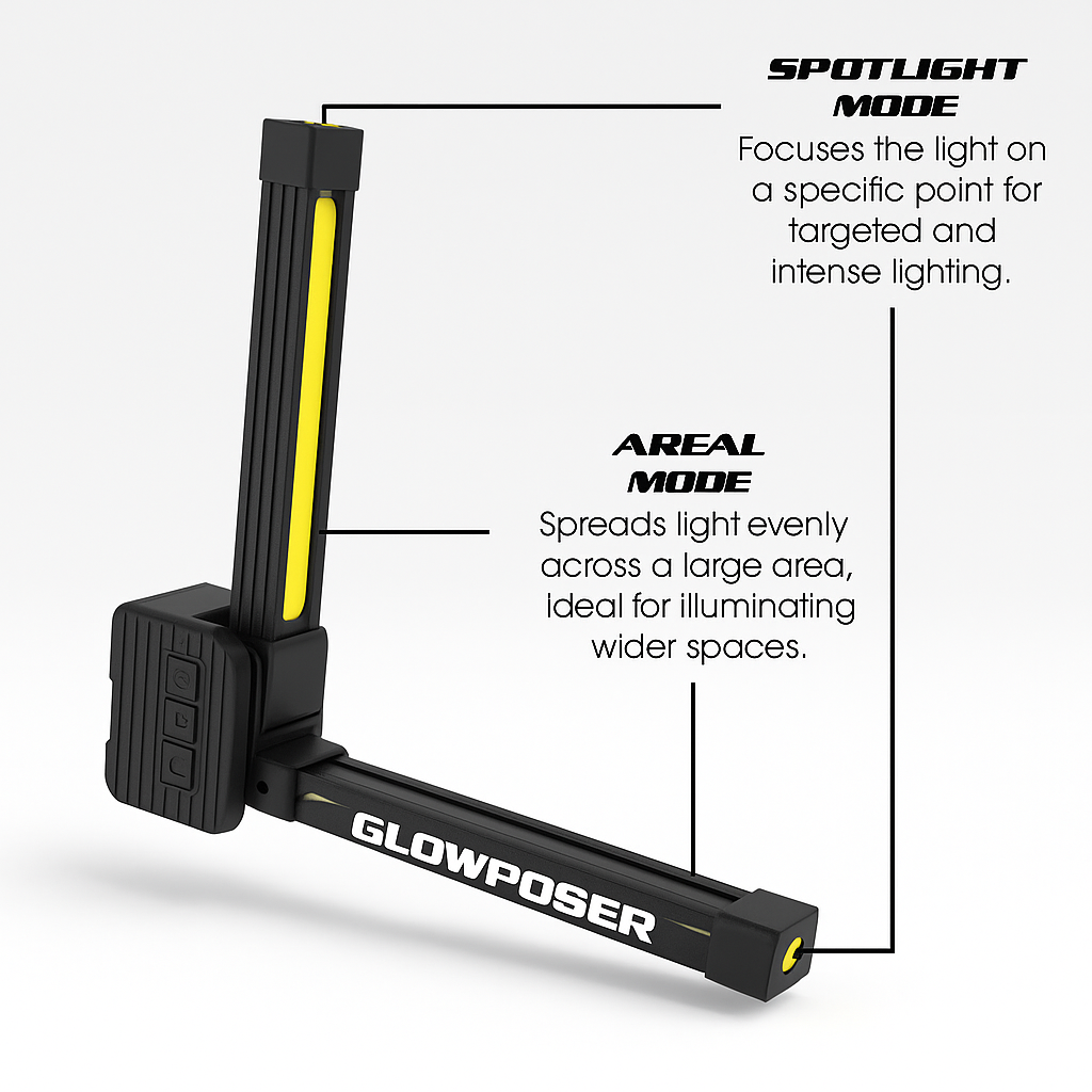 GlowPoser™ - Rechargeable Flex Light (Built for Post-Pump Mirror Pics)